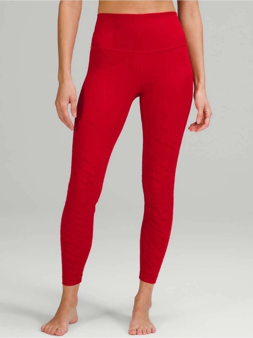 LULULEMON Lunar New Year Wunder Under High Rise Leggings 25" Size 6 Dark Red NEW